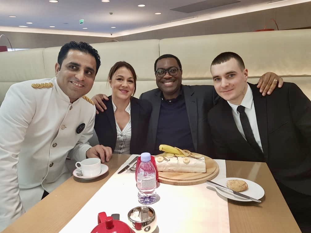 It’s my 59th birthday today. The Air France staff and my staff gave me a lovely surprise treat at the airport lounge in Paris! The joy of life is always about people!🙏🏼