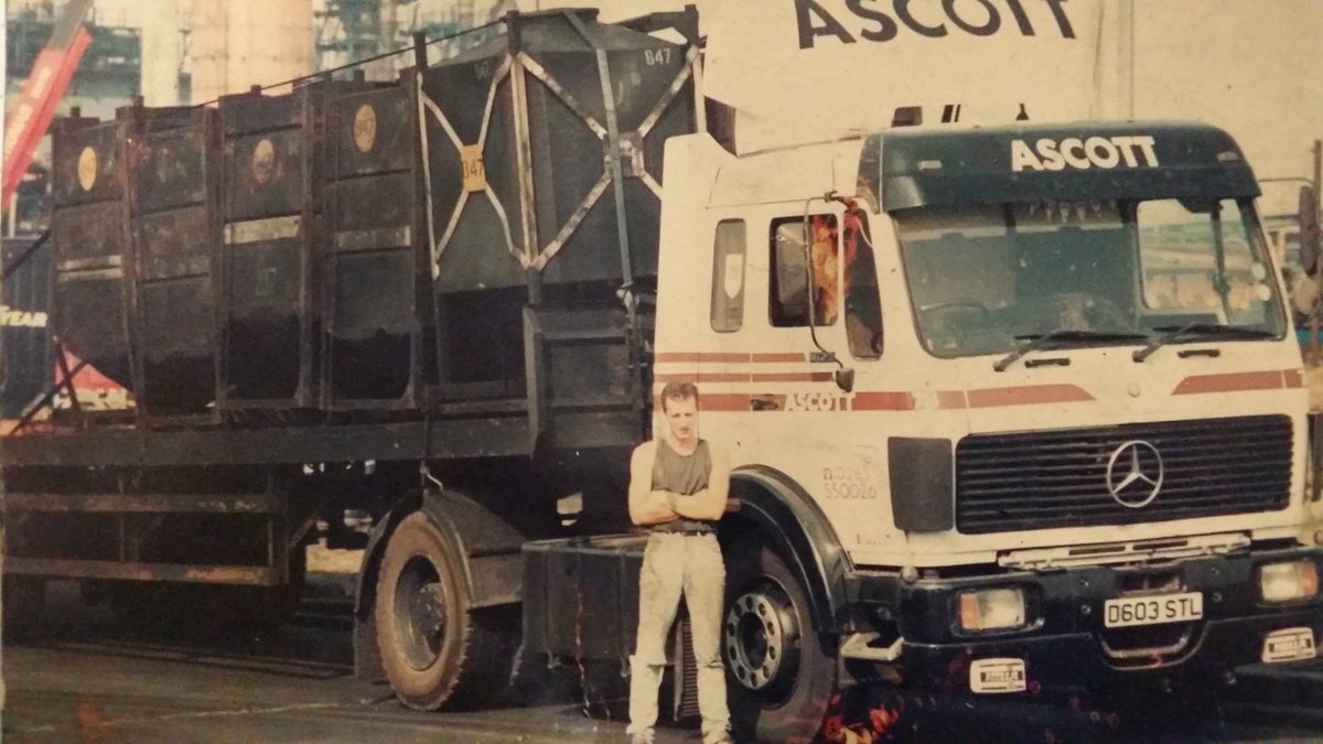 This takes us back to the early 90’s when our driver Heath was collecting carbon black. He didn’t like the early morning starts back in the day! #ATL60 #WayBackWednesday #90s #TeamATL