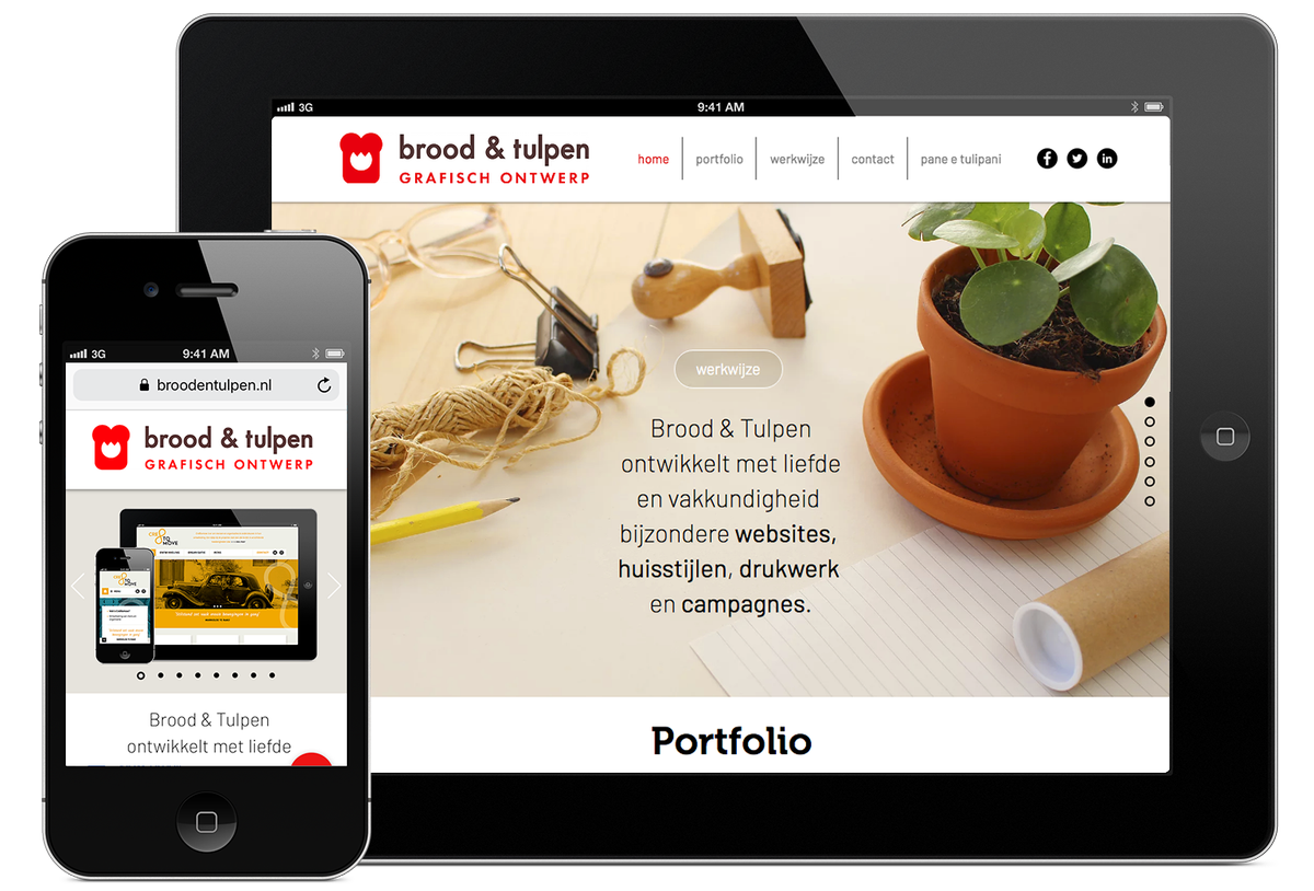BroodenTulpen's tweet photo. Brood &amp; Tulpen heeft een nieuwe website! Bekijk 'm op: https://t.co/DkBoaGW6JR #webdesign #Nijmegen #responsive #nieuweWebsite #huisstijl #grafischOntwerp #graphicDesign https://t.co/DrQB8ZrasK