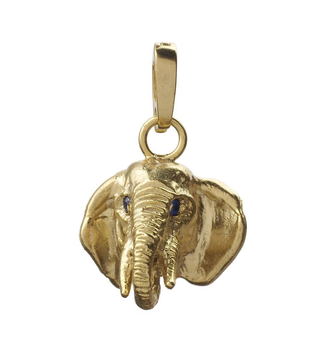 creativebvs's tweet photo. Hello strangers! To kick off the return to twittering, thought I'd share one of our favourite pieces. Symbol of luck strength and wisdom. Currently available in vermeil with sapphires £152.10 https://t.co/cxQo4vPp24