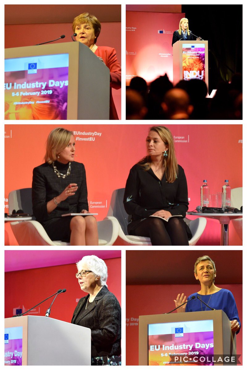 Difficult to pick the most inspiring intervention at the 2019 #EUindustryday .. but women on main stage rocked!