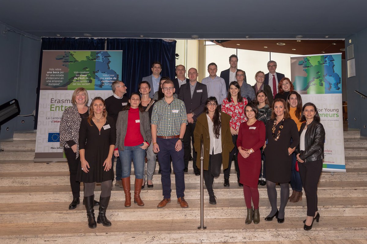 📢🌍La Cambra continuarà gestionant el programa #Erasmus per a Nous #Emprenedors durant 3 anys més! Després de deu anys d'aquest programa d'#intercanvi, el 66% dels participants han acabat constituint la seva pròpia #empresa. Segueix llegint! 👉bit.ly/2t6deAp