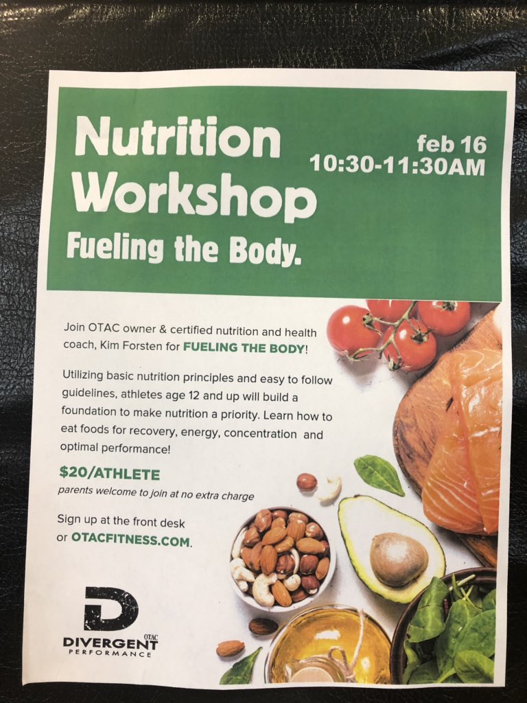 GLAXFauquier's tweet photo. If anyone is interested in the Nutrition Workshop please contact @DivergentOTAC !!!!! https://t.co/lCVukJkVSr