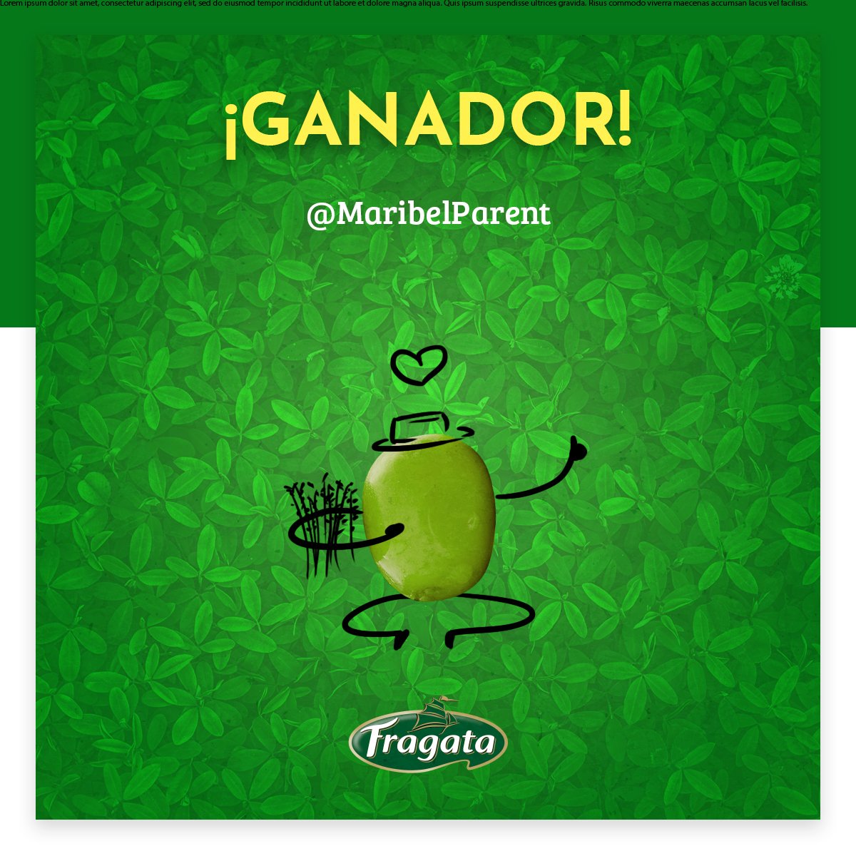 FragataES's tweet photo. Felicidades, @MaribelParent 👏
Eres la ganadora de nuestro sorteo. Disfrutarás de 1 lote de productos #Fragata 😋
Ponte en contacto mediante mensaje privado, para facilitarnos tus datos y así recibas el premio. 🎁
#SnackFragata https://t.co/kxBR2CgmYm