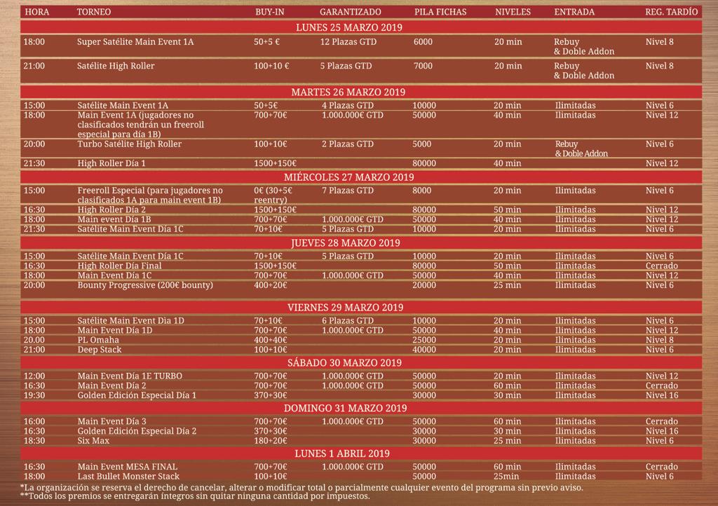 Torneo Poker Madrid Marzo 2019 Torneo Poker Madrid Marzo 2019