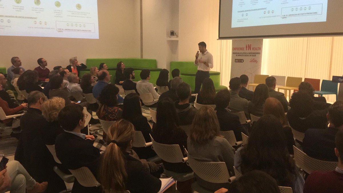 Perez_Agenjo's tweet photo. Buenas noticias! El futuro es esperanzador! Escuchar a los emprendedores de #EmprendeInHealth  es una gran prueba de ello. Empresas sociales en salud, inspiradoras, con futuro y buscando lógicamente un beneficio empresarial. Gracias @LillyES y @UnLtdSpain por esta nueva edición! https://t.co/zEkz9JCI5b