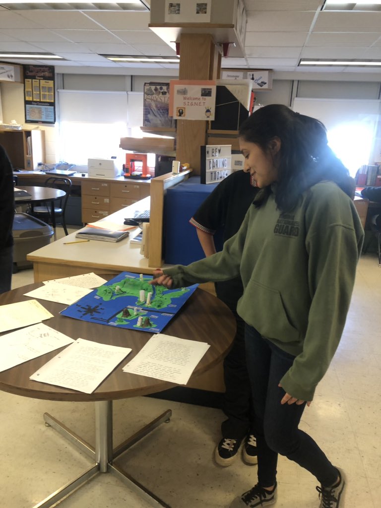 UBMS_SIGNET's tweet photo. 7th graders presenting their natural disasters to the countries they created. I hope we never experience a zombie plague! #disasteranalysis #FabFunFeb https://t.co/daDqa6BX5R