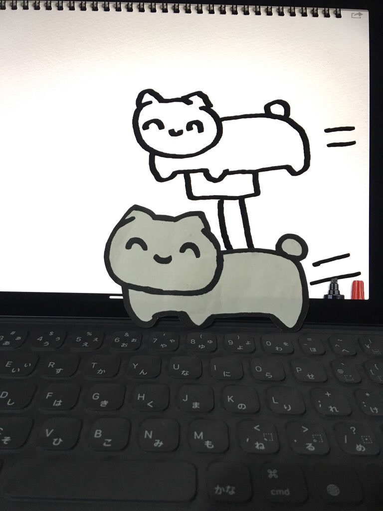 iPadのネコチャン #まいにちネコチャン 