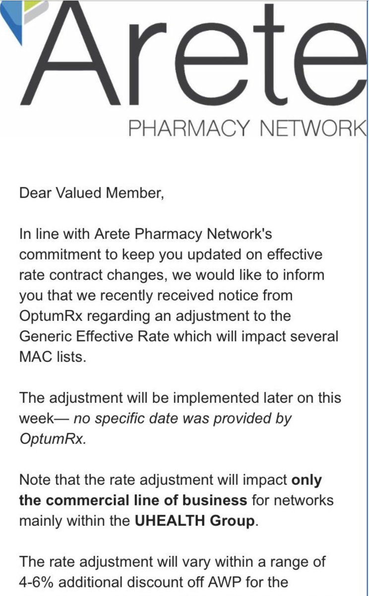 ExposingPBMs's tweet photo. If u make $3 on an RX from @MedicareGov , middleman takes it with #dirfees . If u make it in commercial plan, they get it with #GERfees . How is that not a lawsuit? Contracts under duress! Does @cvspharmacy or @OptumRx has to pay “itself” these fees? @NPR @SecAzar @SeemaCMS https://t.co/lKA6J5ONu9