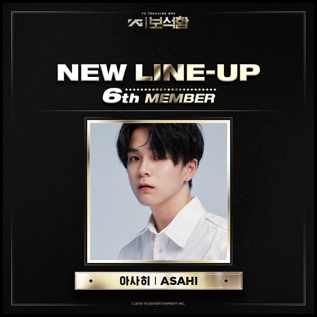 [OFFICIAL] 190204 YG Treasure Box update

NEW LINEUP MEMBER #6 ‘ASAHI’
⠀⠀⠀⠀⠀⠀⠀⠀⠀⠀⠀⠀⠀⠀⠀⠀⠀
#YG보석함 #YG_TREASURE_BOX #보석함 #NEW_LINEUP #6TH_MEMBER #아사히 #ASAHI #YG