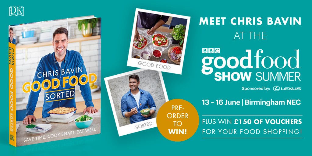 dkbooks's tweet photo. Enter now for your chance to #win a brilliant prize bundle from us, @Chris_Bavin and @BBCGoodFoodShow Summer! Enter the #competition here: https://t.co/o63brTM7Rz #WinItWednesday https://t.co/hTyTb2kyY6