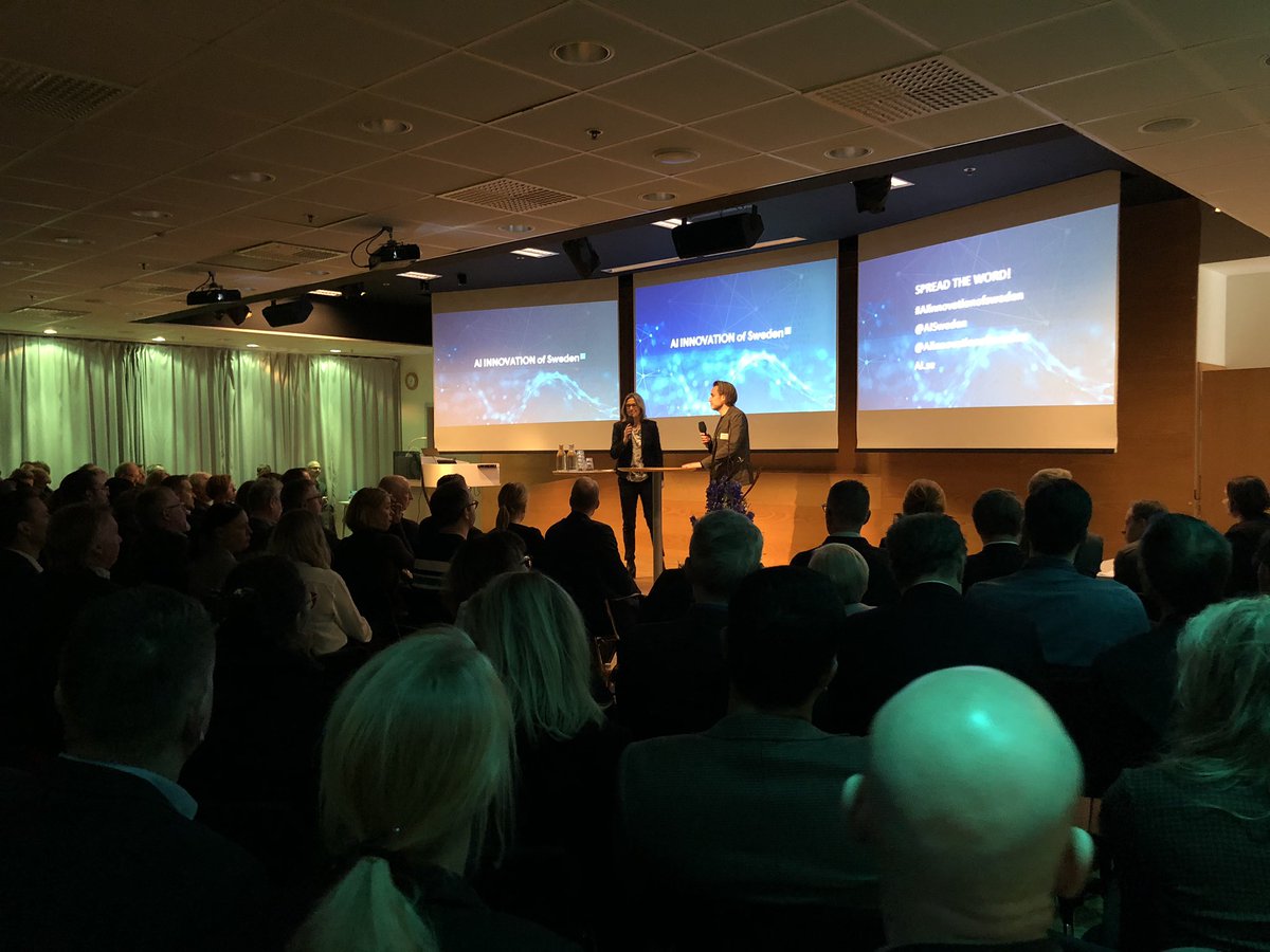 Martin and Maria rocking the AI Innovation of Sweden opening!