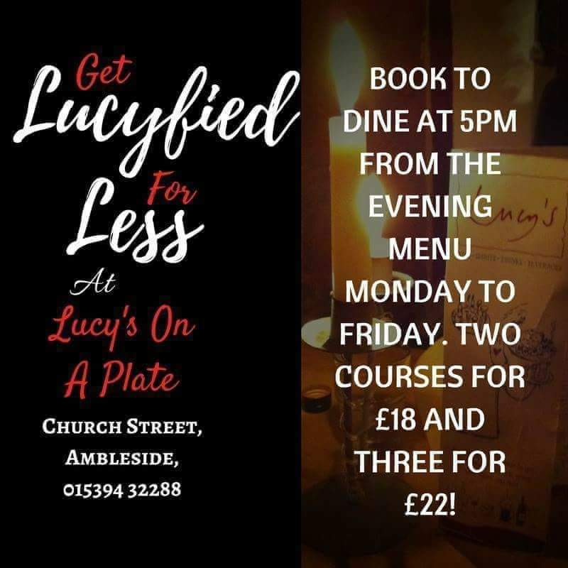 Don't forget about our fantastic early-bird offer. Dine early and then get home in time for the football or Coronation Street, depending on your viewing preference! #earlybird #Ambleside <a href="/VisitCumbria/">Destination Cumbria</a>