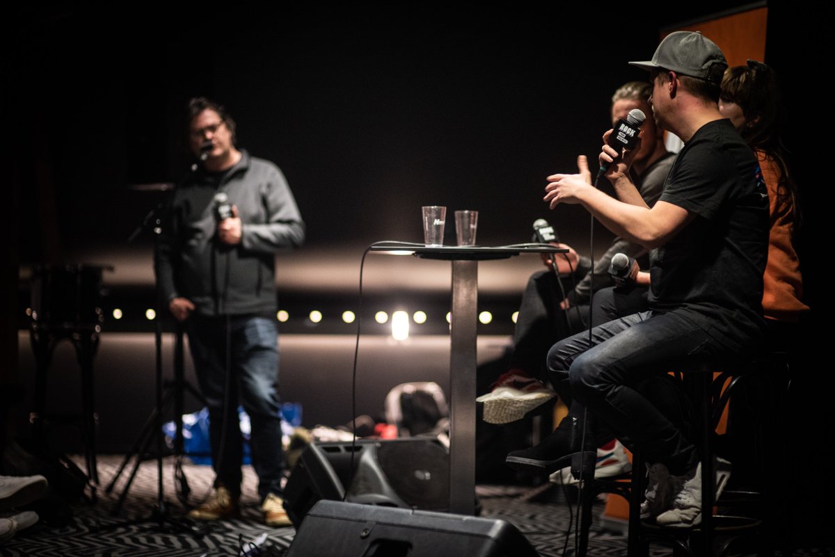 GRAP_Adam's tweet photo. Gisteren waren we in de @melkweg met Rock Your Business: Online Promotie, dank iedereen voor het komen! Dinsdag 5 maart zijn we terug met Rock Your Business: Hoe breek je door als hiphop act? ⚡️📸 (Foto's: Reinout Bos) https://t.co/TI3yjJVHPn