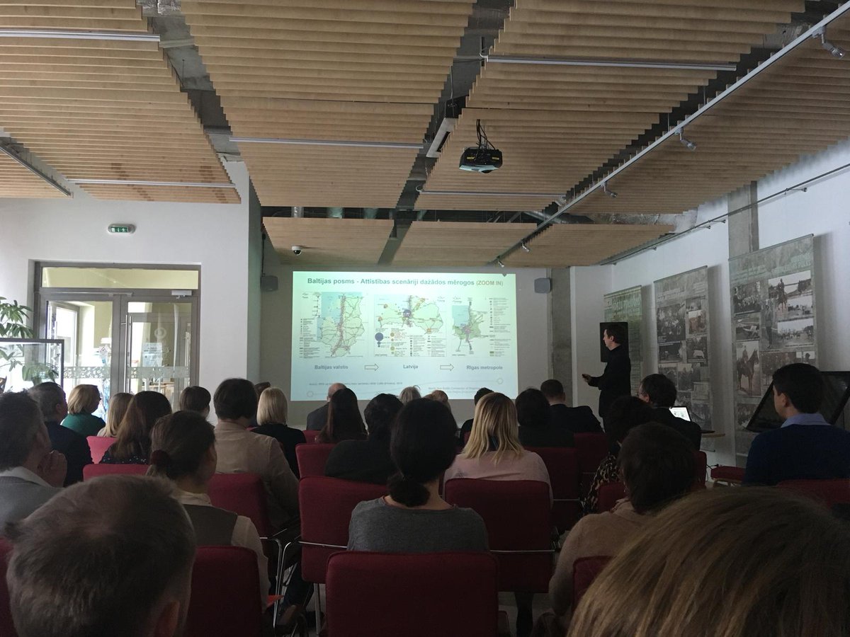 VASAB_org's tweet photo. Gathering room full of people, Riga Planning Region is presenting their spatial planning activities of #NSBCoRe today in Ādaži, Latvia. https://t.co/C7MtxHExgT