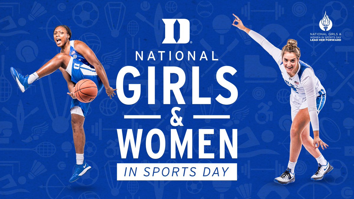 DukeWBB's tweet photo. Happy National Girls &amp; Women in Sports Day! DWB is proud to celebrate the achievements of girls and women in sports today and every day. #NGWSD

How do you #LeadHerForward?

📲 https://t.co/UcnhRdaeLz 💪🏀 https://t.co/KywYlrflUq