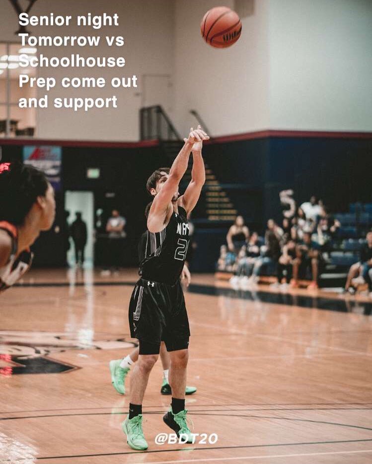 Come out TODAY and support our senior Felipe Sinelli at today’s Senior Night against Schoolhouse Prep @ 7:30 at the Den