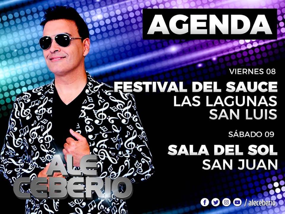 ALECEBERIO's tweet photo. AGENDA 📒
#Vier08 FESTIVAL DEL SAUCE
#Sab09 SALA DEL SOL https://t.co/WTcrm35Cd6