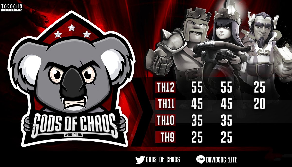 Se acabaron las vacaciones. 💯💯
Buscamos gente fiel, en busca de tener randoms op, y generar un ambiente sin presiones. Interesados DM o line davidcoc-elite😱😱🔥🔥
Se prende el chaos. Volvemos como mixed war clan.  <a href="/shioNwu/">shioN🔥</a> <a href="/ClashofClansESC/">Clash of Clans ES</a> <a href="/yoelelvi34/">The_yv34</a> <a href="/LICCOC/">LIC</a> @UNDERTAKERCOC