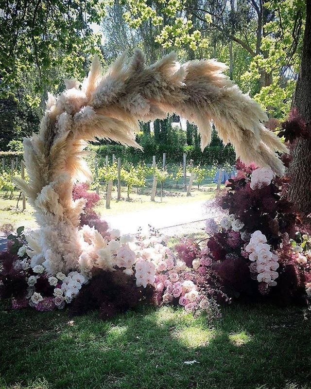 sacksprods's tweet photo. #regarm: @wedluxe
Isn't this pampas floral arch STUNNING?! || via @studiobotanic https://t.co/IiRojExu3F