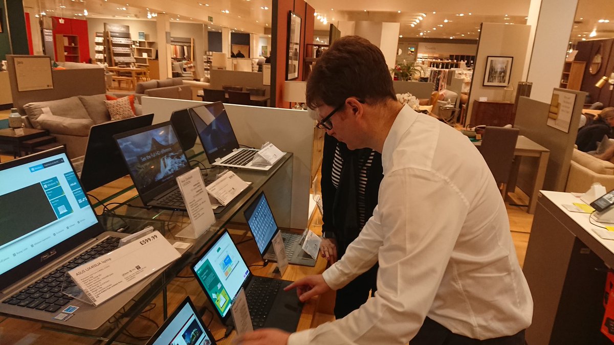 SUITTSmeSir's tweet photo. Great little 1-1 training sessions today in JLP Tunbridge Wells on some of the #Surface devices, the Partners enjoyed taking part in the fun of #Surfaceweek @Surface_UK #MySurface https://t.co/dBy4QF2AJg