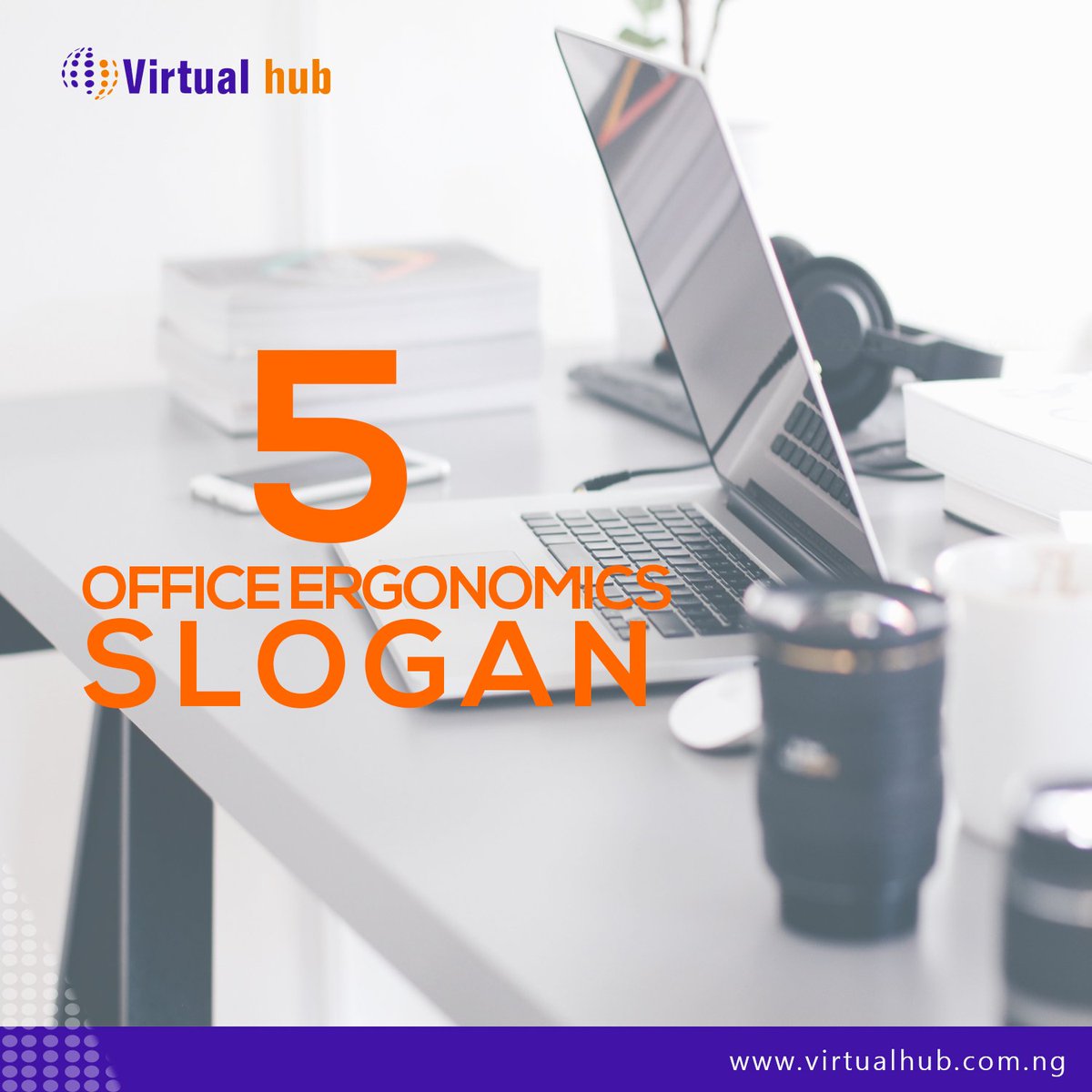 VirtualhubNG's tweet photo. 1. At your desk, do not slouch 
2. Sit up straight as you type away will help keep you safe throughout the workday.
3. Keep cords out of the way
4. Your chair is your throne.
5. The way you sit is no minor thing - pain is what an uncomfortable workspace will bring! https://t.co/RBiTWBvvWF