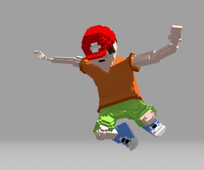 MegaGrooveGame's tweet photo. On avance petit à petit sur le model 3D du personnage principal 🤙

#voxel
#indiegames 
#3D https://t.co/TJ1IaetIzR
