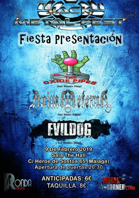 MetalKorner's tweet photo. JACK METAL FEST presenta sus conciertos presentación en Granada y Málaga este fin de semana

https://t.co/VFU4bcGzes

@animaaeterna @eskobula @TheOxidePipes https://t.co/JnErXHbePn