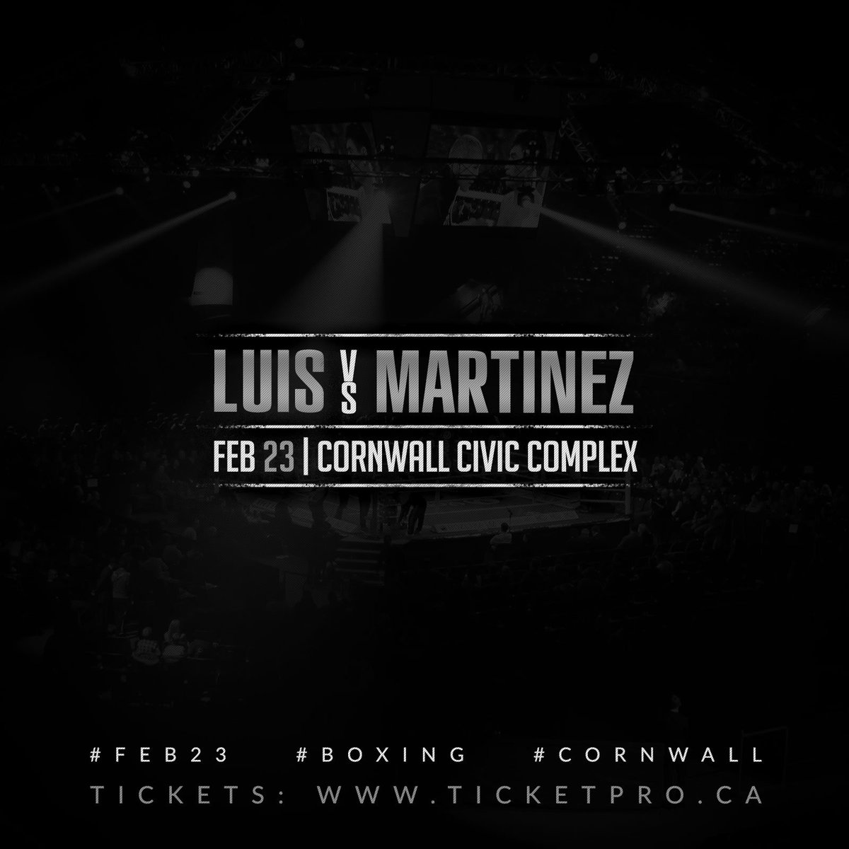 livecoboxing's tweet photo. We are now only weeks away from Tony Luis vs. Juan Jose Martinez @ the Cornwall Civic Complex! PLUS: Five exciting undercard bouts featuring Michael Brandon, Mazlum Akdeniz, Jan Michael Poulin, John Dangako, and Lentz Lundy. Tickets: https://t.co/yeL3DM0g7O https://t.co/7Lz2QtPgFp