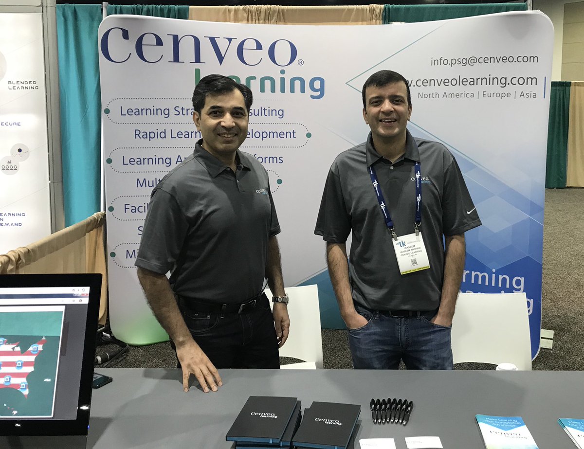 KwGlobalLtd's tweet photo. Good morning #ATDTK! Be sure to say hello to #CenveoLearning colleagues @SANJAYTANGRI and @waseemandrabi at booth 702 and find out how you can up your #elearning game. https://t.co/58MRWpvMRq