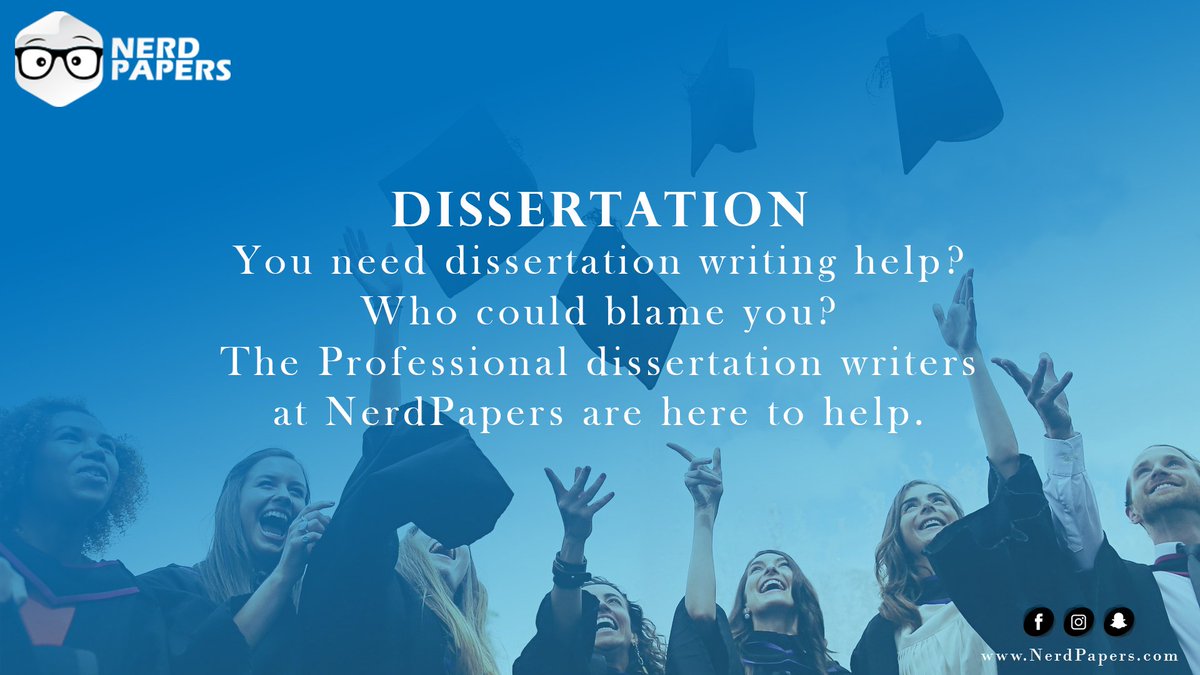nerdpapers's tweet image. Dissertation.
You need dissertation writing help?
Who could blame you?
The Professional dissertation writers
at NerdPapers are here to help.
#dissertation
#writingservices
#Professionaldissertationwriters