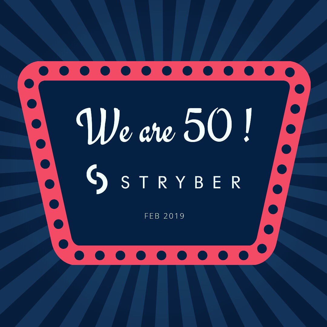 As of today, we have a family of 50 Stryborgs! What a ride! #stryberrocks