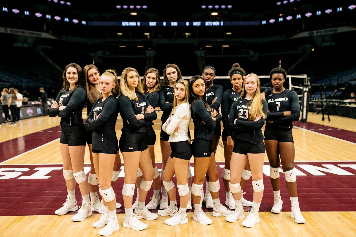 AVCAVolleyball's tweet photo. On National Girls &amp; Women in Sports Day, we honor the hundreds of thousands of girls and women that throw on the knee pads and sneakers to play one of the most popular and beloved sports in the country. #NGWSD #volleyball https://t.co/N74918J1ox