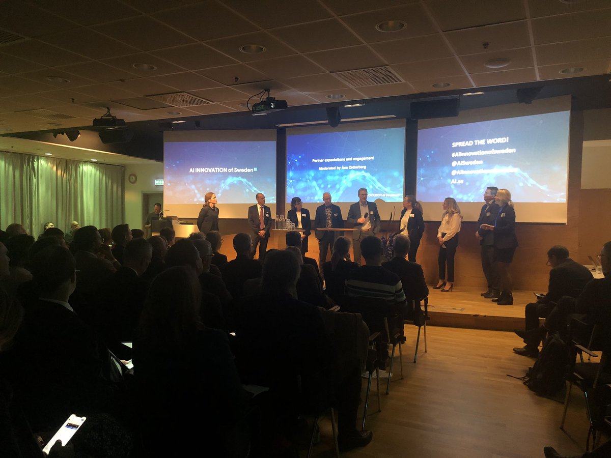 Sweden is taking industry and public sector to a new level with AI! AI for solving problems with taxes, in healthcare, selfdriving cars 
<a href="/AISweden/">AI Sweden</a> #AIInnovationofSweden
