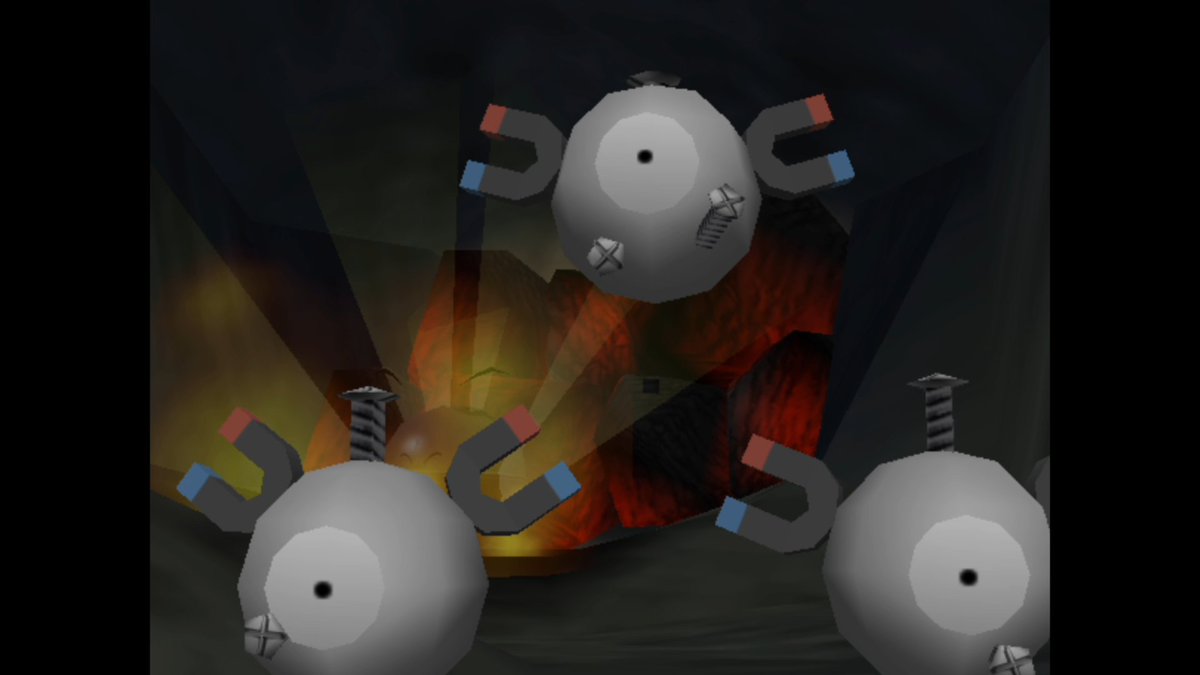 Koto こと ちなみにレアコイルの真ん中に写ってる黒い点はレアコイルの中心っぽいです マルマインに当てた瞬間から急に現れる