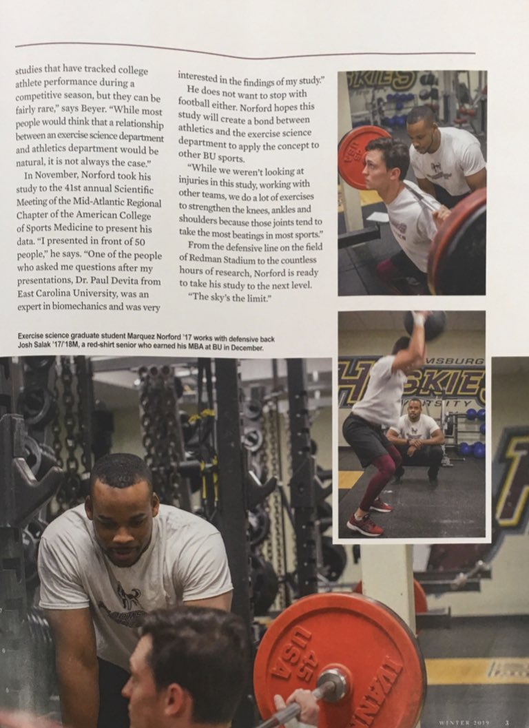 KyleBeyerPhD's tweet photo. Pretty cool to see my my graduate student, Marquez Norford, get recognized in the @BloomsburgU Magazine for his thesis project! https://t.co/SWFgs1sUVC