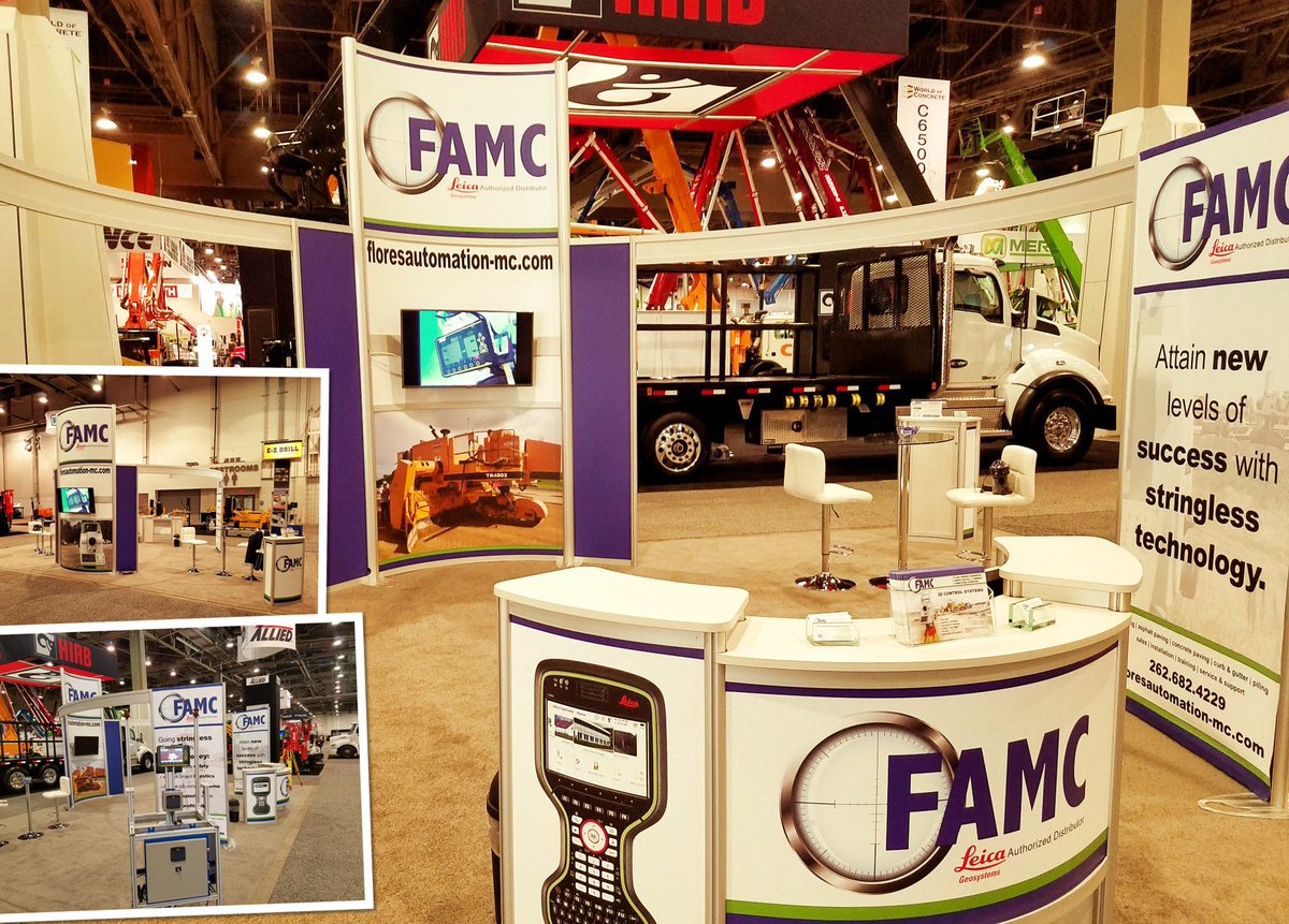 Had a great time working with Andrew Dineen with Flores Automation Machine Control (FAMC) creating their booth for World of Concrete 2019. Thanks for the opportunity!
.
.
.
#inkhousedesign #design #printing #media