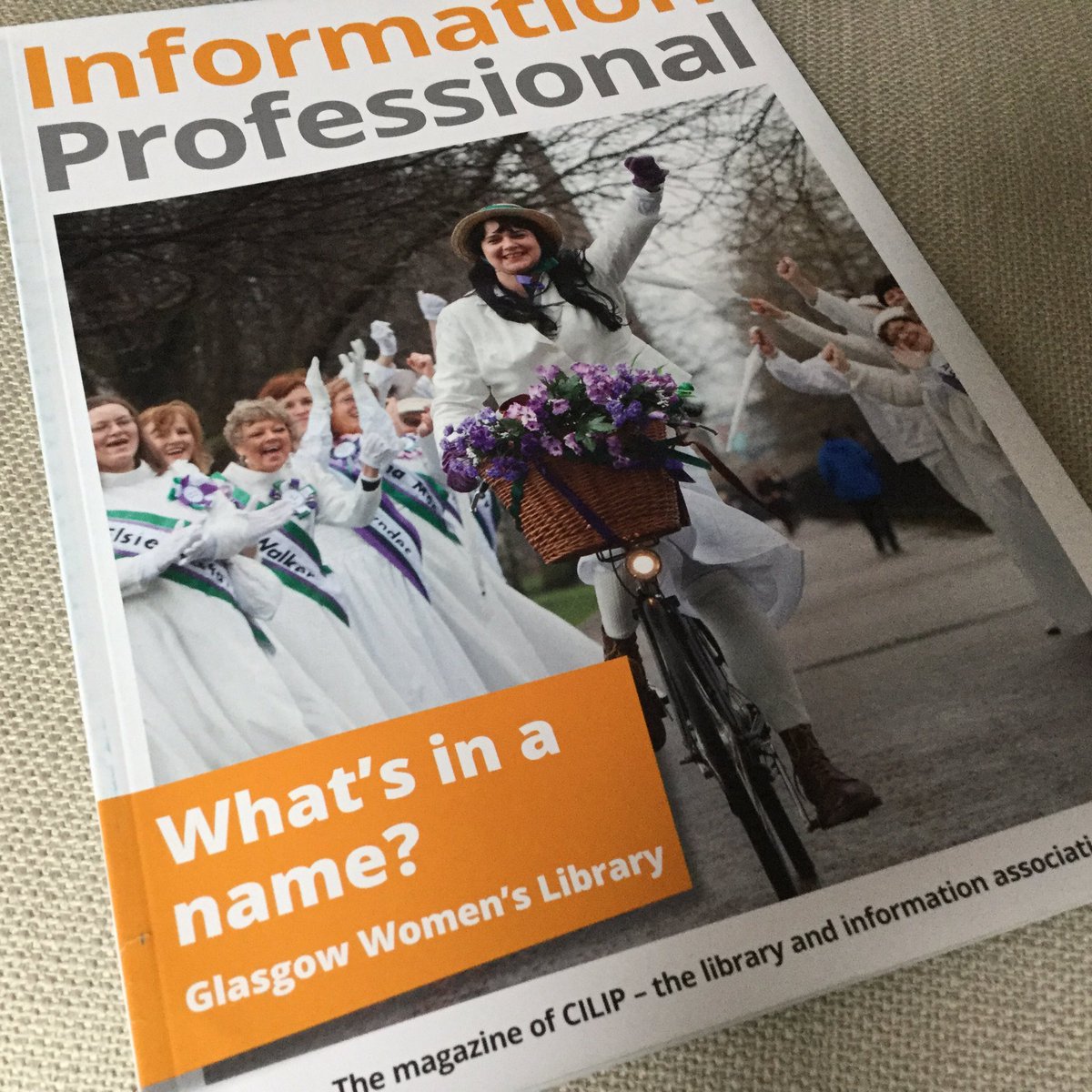 Nice surprise dropped through my letter box this morning - <a href="/womenslibrary/">Glasgow Women's Library - follow us on Bluesky</a> on the front page of the latest <a href="/CILIPinfo/">CILIP</a> mag (and an article inside too - sorted my lunchtime reading).