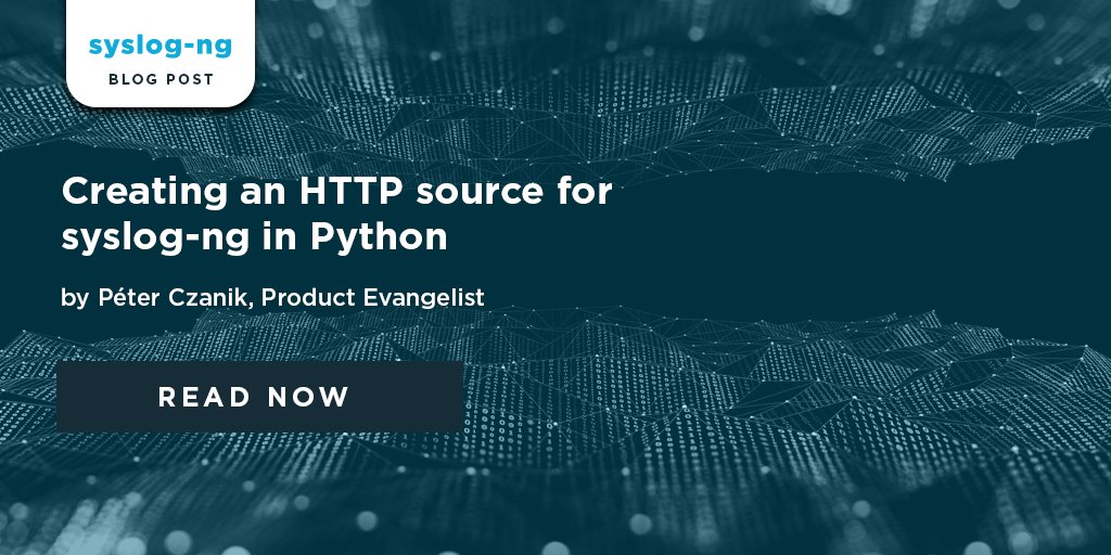 .@PCzanik shows you how to create an #HTTP source for #syslog_ng in # ...