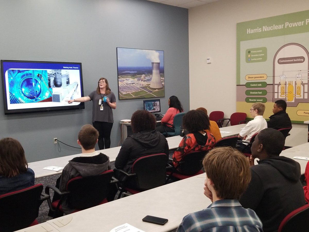 Today students from our <a href="/NAFCareerAcads/">NAF</a> of Engineering are visiting <a href="/DukeEnergy/">Duke Energy</a> Harris Nuclear Power plant. #schooltocareer <a href="/wcpssmagnets/">WCPSS Office of Magnet Schools (Choice Schools)</a> @SRMHSPrincipal @STC_WCPSS