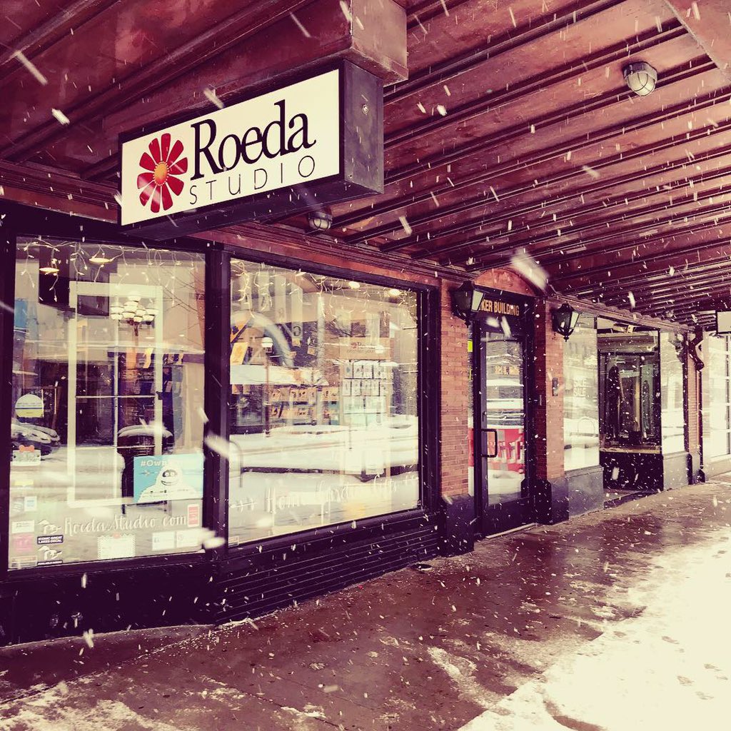 RoedaStudio's tweet photo. Due the road conditions we will not open until 1pm today in Ann Arbor. Stay safe out there. https://t.co/628tnxbcQS