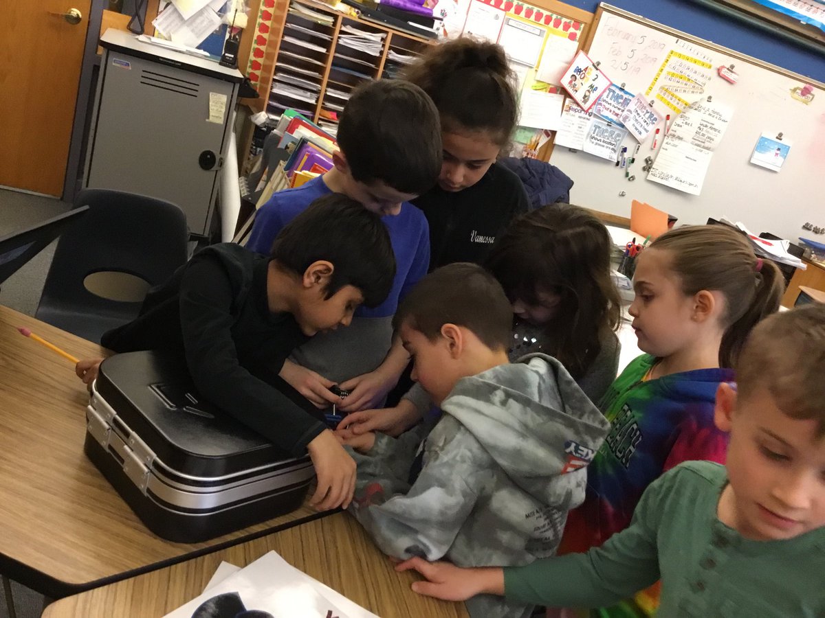 mrslevangie's tweet photo. We broke out! ⁦Thank you ⁦@breakoutEDU⁩! It may have been warm, but we are going to make it snow! #teamwork #perseverance #grit #doyouwanttomakeasnowman https://t.co/5jQJIruP9l