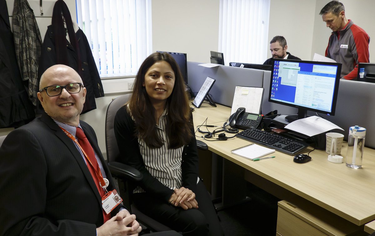 Great to spend time with Kiran from BRC’s #TeamCES yesterday at the opening of the new, upgraded call centre in Nottingham. An overdue improvement for the fantastic team here. Thanks for the great cake too!! ⁦<a href="/BritishRedCross/">British Red Cross 🧡</a>⁩