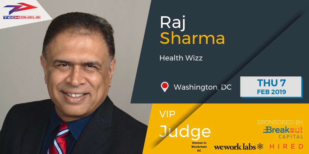 Tech Duels (@techduelshq) on Twitter photo Come network with Raj Sharma who leads <a href="/Health_Wizz/">Health Wizz</a>, at #techDuels Feb. 7th.
bit.ly/2sA8diY
#dctech #health #dev #devops #blockchain #crypto #cryptocurrency #ICO Come network with Raj Sharma who leads <a href="/Health_Wizz/">Health Wizz</a>, at #techDuels Feb. 7th.
bit.ly/2sA8diY
#dctech #health #dev #devops #blockchain #crypto #cryptocurrency #ICO