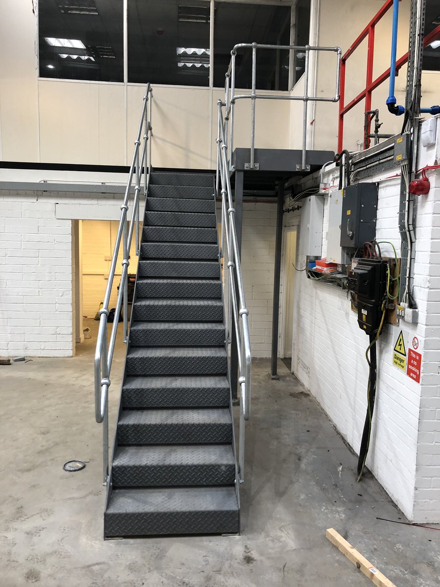 lrr_steelfab's tweet photo. Another staircase in Maidstone https://t.co/WghBg0QOfk