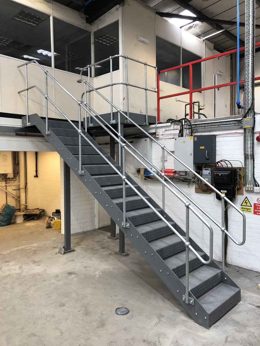 lrr_steelfab's tweet photo. Another staircase in Maidstone https://t.co/WghBg0QOfk
