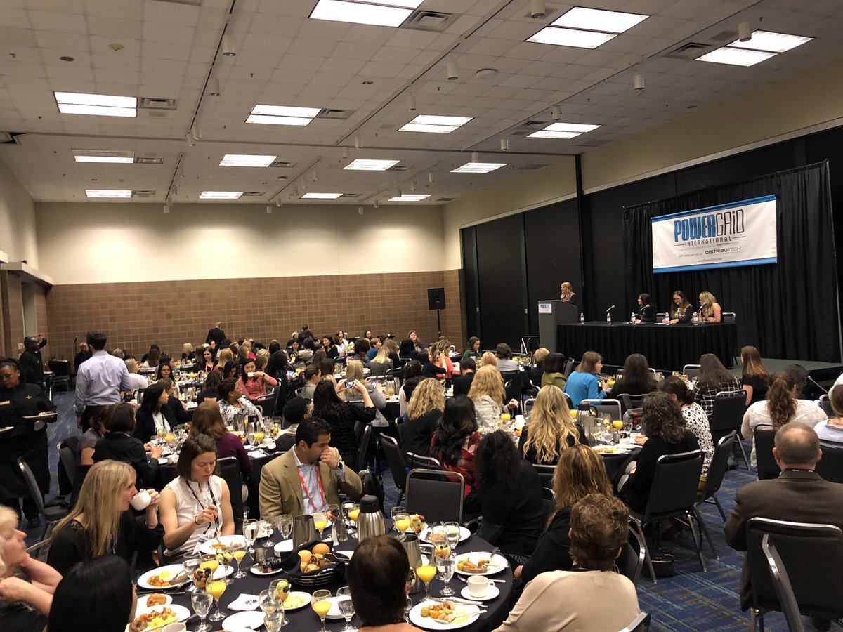 Breakfast with some of the most powerful women in energy. Talk about setting the bar high for the day. #DTECH2019