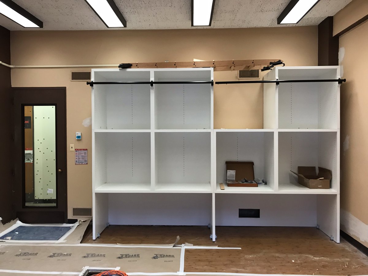 UIC_Literacies's tweet photo. @MakEY_Project @UIC_CollegeofEd @thisisUIC Some still-under-construction photos. They don't do justice to what's coming. More soon. In the meantime, check out @damonlamarreed's artwork: https://t.co/3Ns6ChDr5W. In partnership with @ChicagoPAG, Damon is painting a mural in the #MakeGoodLab! @beccawoodard @nathancphillips https://t.co/j0GylN9ITj
