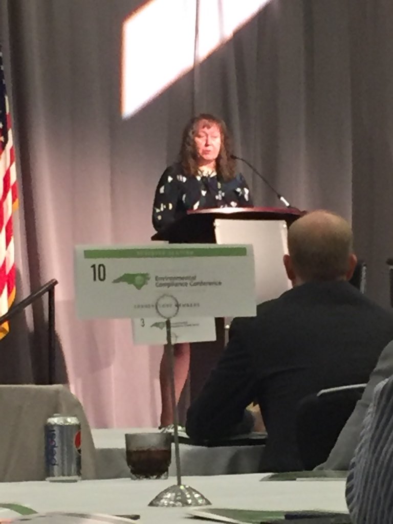 ButchLawter's tweet photo. @NCDEQ Assistant Secretary Sheila Holman providing update on Department. #CoalAsh #RenewableEnergy #EnvironmentalStewardship #Brownfields #EmergingCompounds #StayEngaged @WithersRavenel @NCChamber #NCENVIRO https://t.co/Ce795ioBhS
