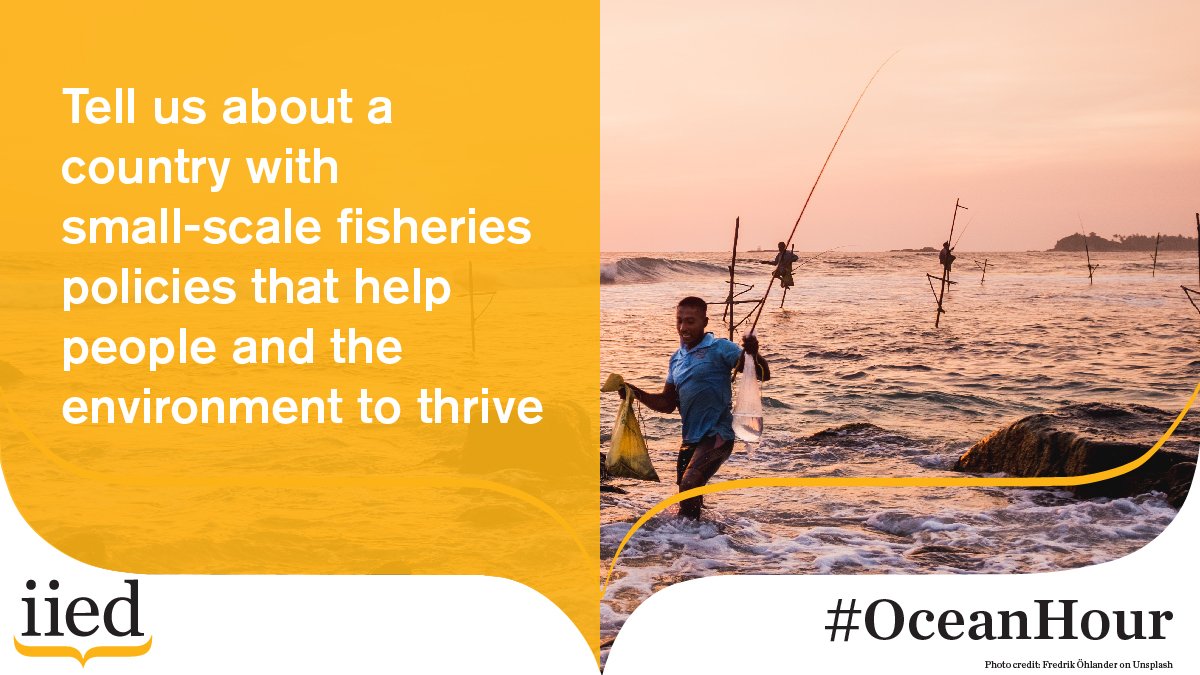 Q3: Tell us about a country with small-scale fisheries policies that help people and the environment to thrive. #OceanHour